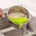 Multifunctional leaf shape Taomi drain board fruit and vegetable noodle plastic filter baffle - Minihomy