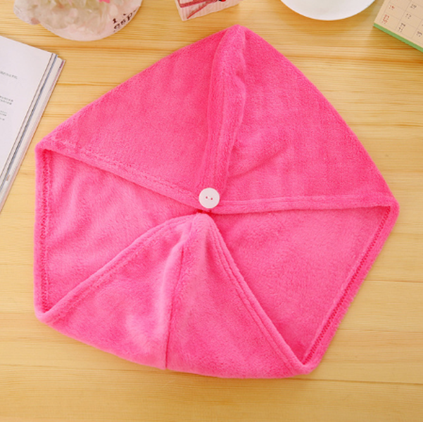 Korean version of coral fleece dry hair cap dry hair towel - Minihomy