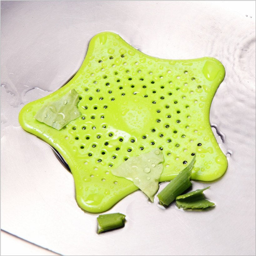 Five-pointed Star Kitchen Sink Anti-clogging Silicone Floor Drain - Minihomy