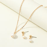 Natural pearl shell starfish set chain - Minihomy