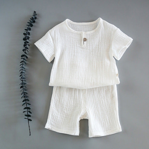 Summer Baby Short Sleeve top Shorts Set for kids