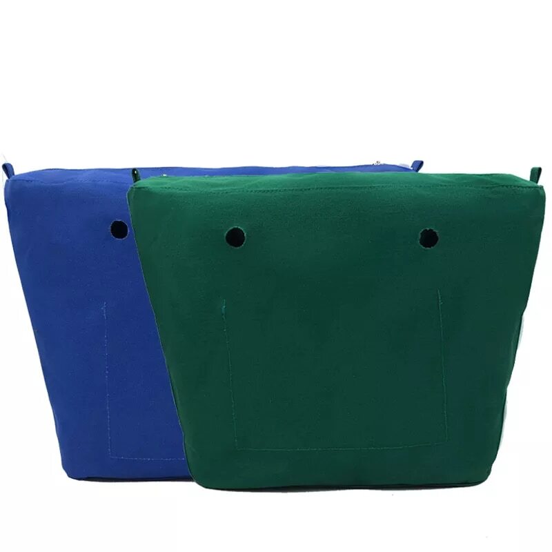 Classic Mini Size waterproof Solid Canvas Insert Inner Lining Insert Zipper Pocket for Obag O Bag handbag Silicone bag