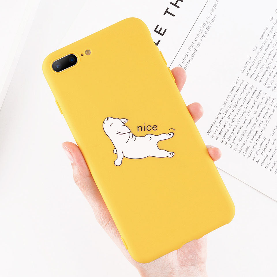 Funny Cartoon Giraffe Phone Case For 7 8 Plus TPU Silicone Back Cover