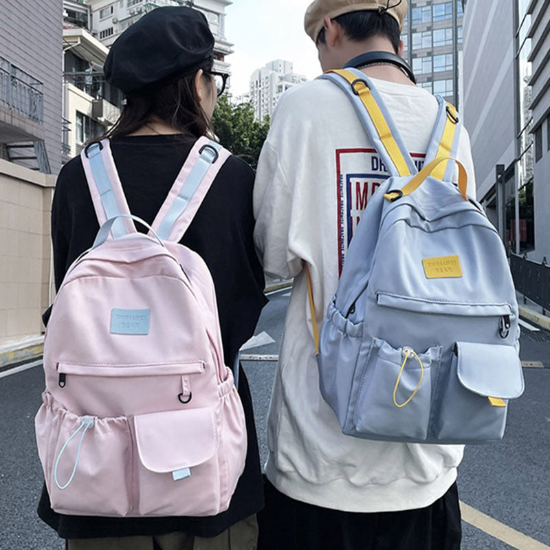 Nylon Backpack School Bag Junior High School Student Bags - Minihomy