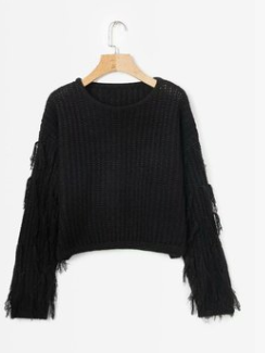 Winter Women Tassel Knitted Sweater