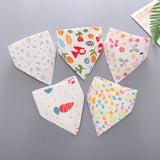 Baby saliva towel Baby Bibs Triangle Double Cotton Bandana Bibs Baby Boys Girls