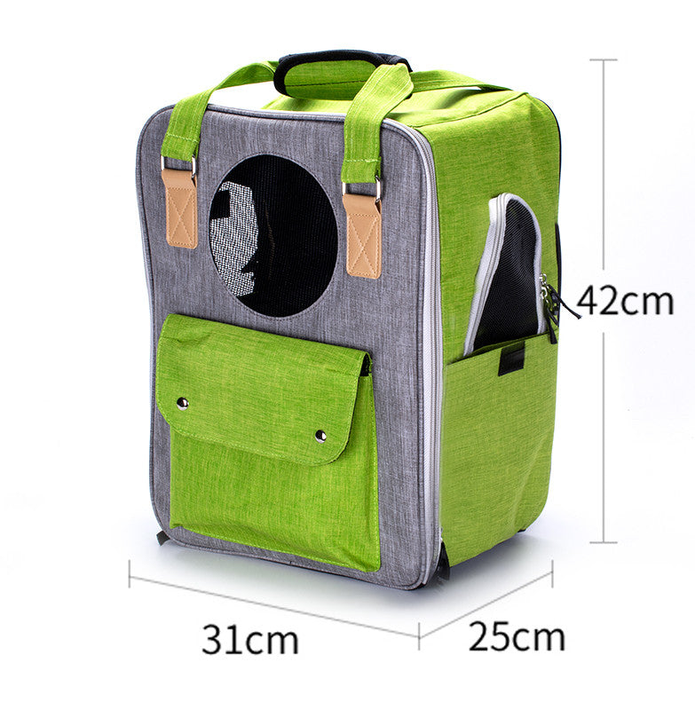 Outdoor Portable Summer Breathable Large-capacity Canvas Backpack Space Capsule - Minihomy