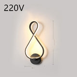 Led wall lamp nordic minimalist bedroom bedside lamp - Minihomy