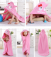 Animal cartoon baby cloak towel blanket - Minihomy