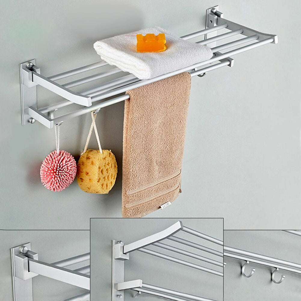 Bathroom shelf towel rack - Minihomy