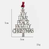 Metal Snowman Pendant Christmas Home Decoration