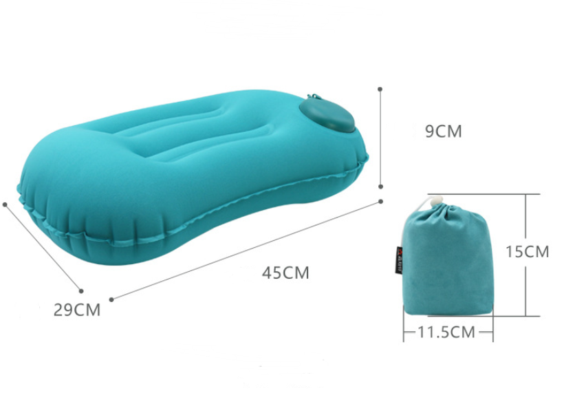 Inflatable pillow press  portable travel cushion - Minihomy