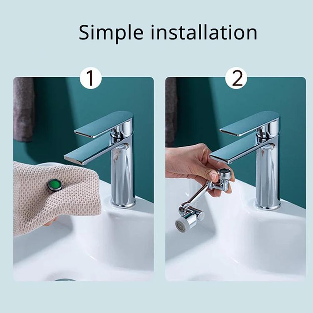 Universal 1080 Swivel Faucet Aerator Multifunction Faucet Extender - Minihomy