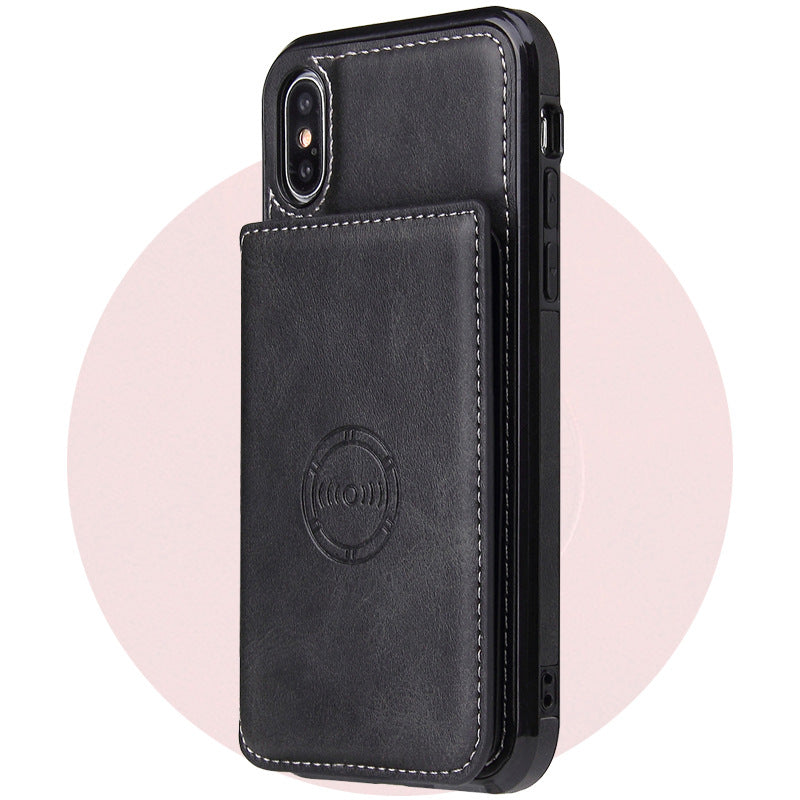 Card wallet leather phone case