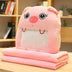 Winter Visual Hand Warmer Pillow can Play Mobile Phone with Blanket Plush Pillow