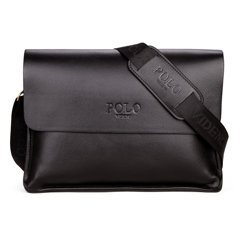 Luxury Vintage Man Bag PU Leather Famous Brand Shoulder Bag - Minihomy