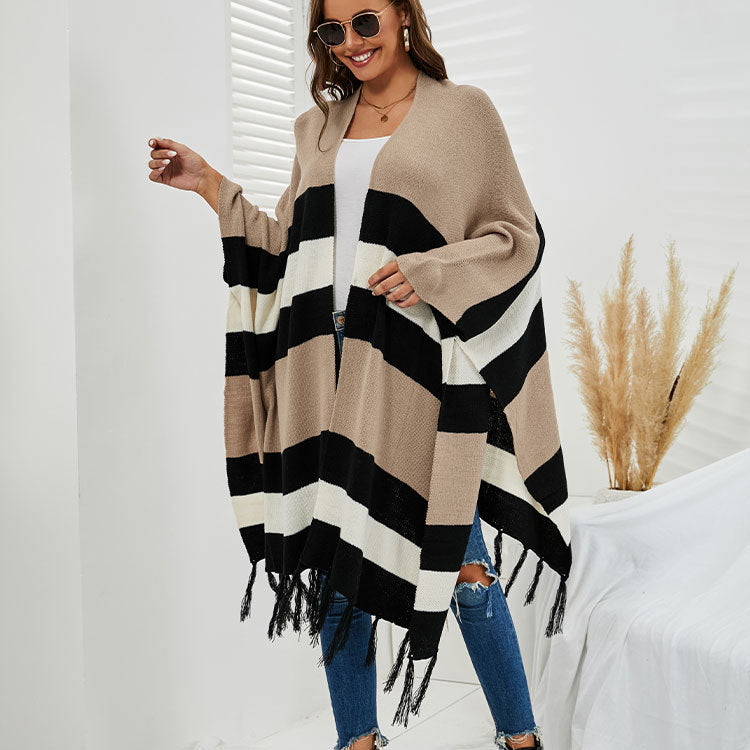 Autumn Women's Plus Size Tassel Sweater - Minihomy