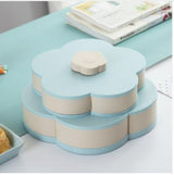 Rotating Plastic Storage Box Seed Nut Candy Dried Fruit Box