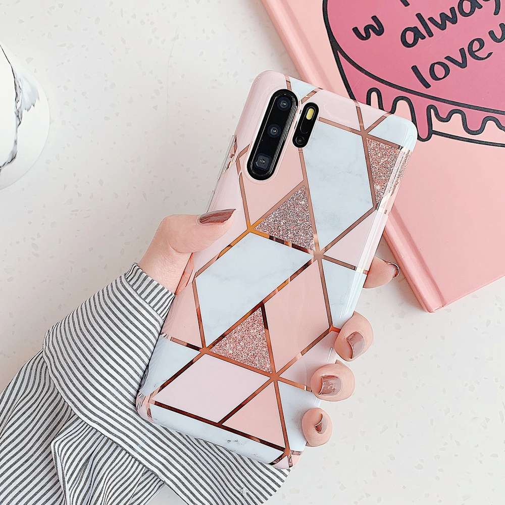 Electroplated marble mobile phone case - Minihomy