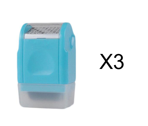 Mini Roller stamp self-Inking Stamp Messy Code Security Identity Theft Protection Seal - Minihomy