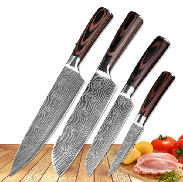 Carpenter's Special Knife Set: 6 & 8 Piece Chef Knives for Cooking - Minihomy