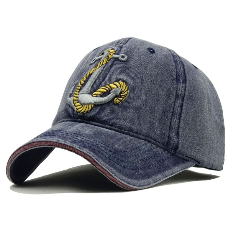 Anchor Embroidered Baseball Cap - Casual Style for All Seasons