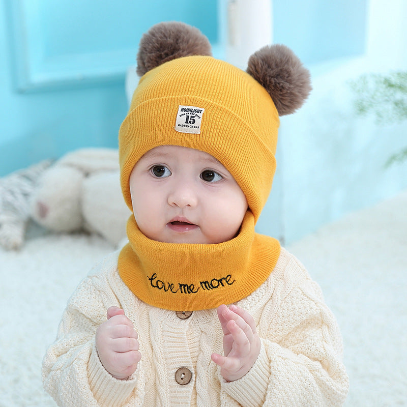 Children Baby Autumn Winter Girls wool Hat For Kids Toddler - Minihomy