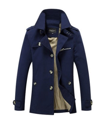 Casual Business Trench Coat Mens - Minihomy