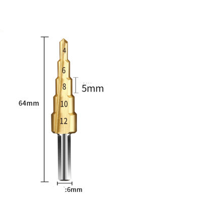 Pagoda drill bit universal metal reaming stainless steel special hole opener - Minihomy