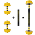 Adjustable Dumbbell Barbell Weight Pair, Free Weight, Multifunction, Home - Minihomy