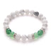 Blue Agate White Turquoise Pink Crystal Green Agate 8mm Set Bracelet - Minihomy