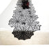 Halloween Table Cloth Black Lace Cover Table Runner Spiderweb Fireplace Scarf - Minihomy