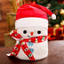 Cartoon Santa Snowman Flannel Air Conditioning Blanket - Minihomy