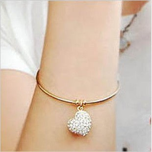 Opening Heart Alloy Bracelet - Minihomy