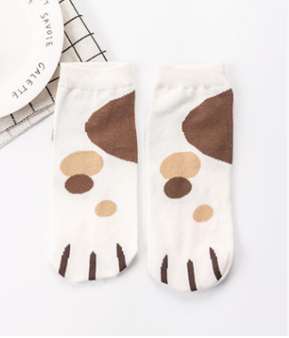 Cat Claw Boat Socks Summer Fresh Lady Student Personality Cute Cat Claw Animal Pattern Socks - Minihomy