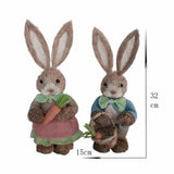 Simulation Papyrus Easter Rabbit Decoration Home