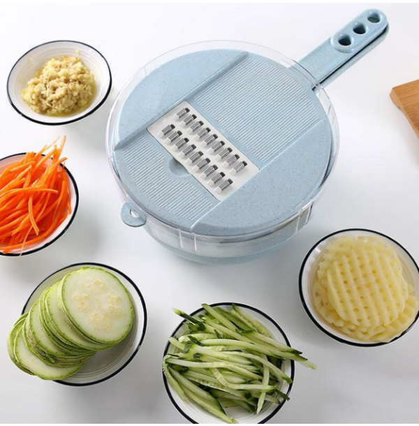 Mandoline Slicer Vegetable Slicer Potato Peeler Carrot Onion Grater With Strainer Vegetable Cutter 8 In 1 Kitchen Accessories - Minihomy