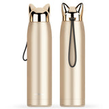 304 stainless steel sealed leakproof vacuum outdoor lightning fox mug - Minihomy