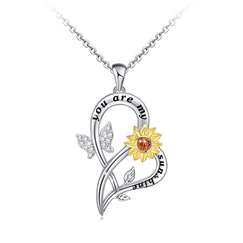 You Are My Sunshine Sunflower Necklace For Women