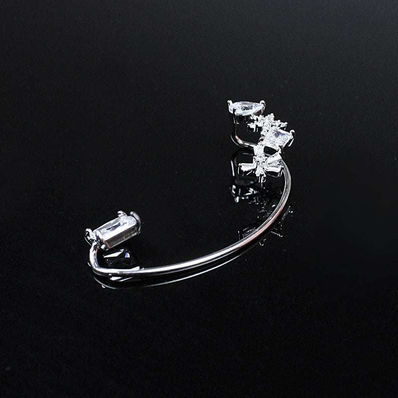 Copper Inlaid Zircon Light Luxury Non-pierced Ear Bone Clip - Minihomy