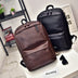 Retro casual backpack backpack men computer bag student bag Korean female leather travel tide one generation