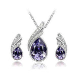 Crystal Zircon Necklace Set Combination - Minihomy