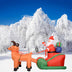 Eye-Catching Christmas Inflatable Santa Claus Deer Cart Decorations - Minihomy