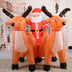 Eye-Catching Christmas Inflatable Santa Claus Deer Cart Decorations - Minihomy