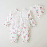 New born baby girl clothes and romper cotton long sleeves