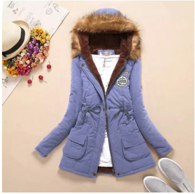 Thick Winter Jacket Women Large Size Long Section Hooded parka outerwear warm coat