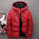 Men's hooded down jacket winter casual down jacket - Minihomy