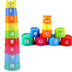 9Pcs/set Excellent Baby Children Kids Educational Toy building block Figures Letters Folding Cup Pagoda Gift - Minihomy