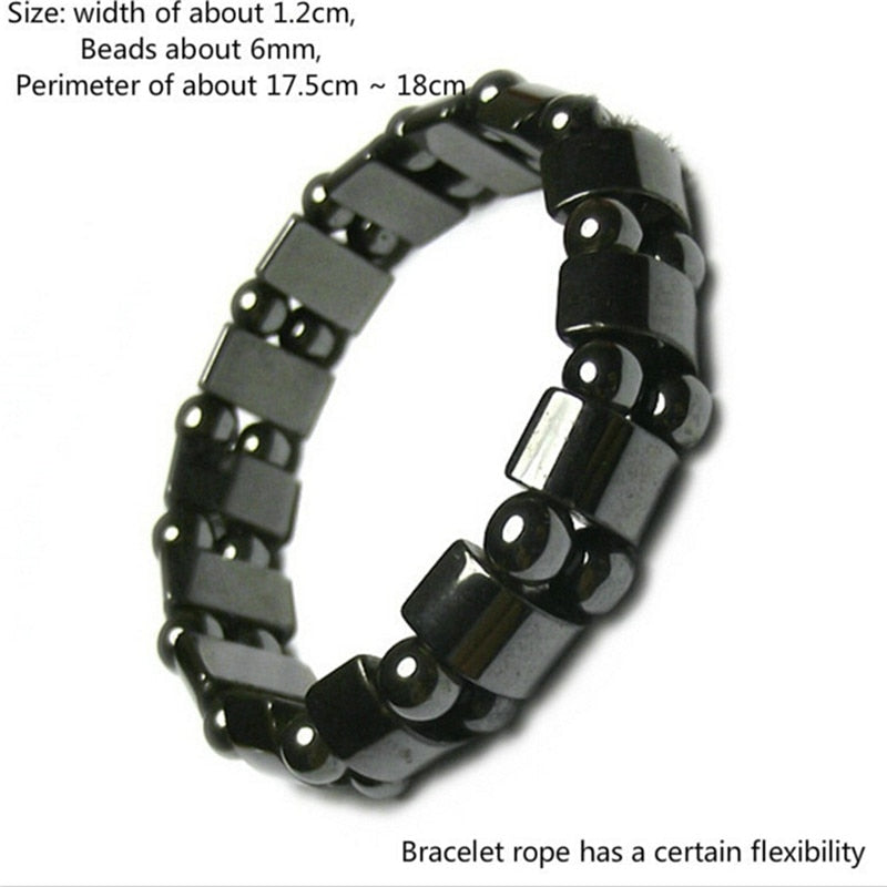 Health care Black healf moon magnetic  Stone Bracelets - Minihomy