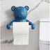 Bear Wall Tissue Box Holder Decor Head Animal State Tissue Roll Toilet Paper - Minihomy